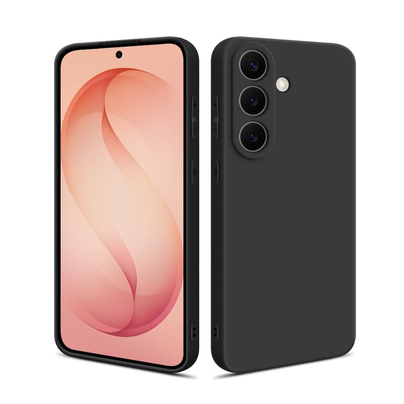 Puzdro HS Products pre Samsung Galaxy S26+ 5G – matný čierny TPU silikónový ochranný kryt s ochranou fotoaparátu, povrchovou úpravou proti odtlačkom prstov a prachu, nárazuvzdorný