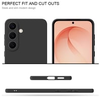 Puzdro HS Products pre Samsung Galaxy S26+ 5G – matný čierny TPU silikónový ochranný kryt s ochranou fotoaparátu, povrchovou úpravou proti odtlačkom prstov a prachu, nárazuvzdorný 4