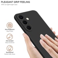 Puzdro HS Products pre Samsung Galaxy S26+ 5G – matný čierny TPU silikónový ochranný kryt s ochranou fotoaparátu, povrchovou úpravou proti odtlačkom prstov a prachu, nárazuvzdorný 5