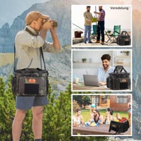 Geantă Termică Tactică HSHRISH pentru Bărbați, Geantă de Prânz Mare, Izolată, cu Strat Dublu, Impermeabilă și Antiscurgere, pentru Muncă, Picnic și Activități în Aer Liber 2