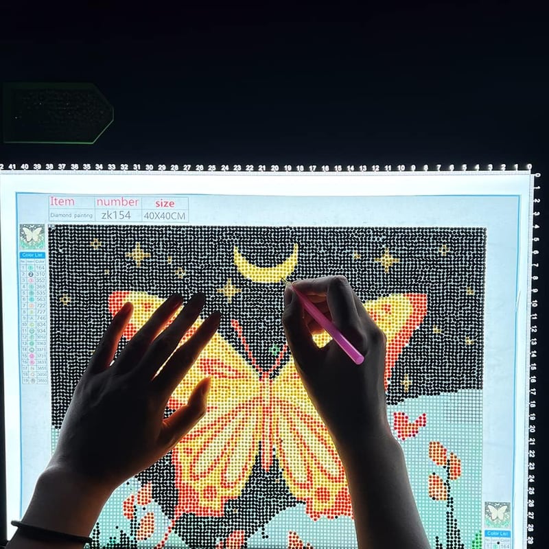 HSK A2 LED Rajztábla Érintésvezérelt Fényerőszabályzóval - 5500 Lux Világítás, Ultravékony Alumínium Keret, Tetováláshoz, Rajzoláshoz, Gyémá