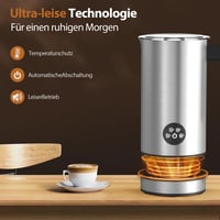 HSSNS Elektromos Tejhabosító Rozsdamentes Acél Forró és Hideg Tejhez 5