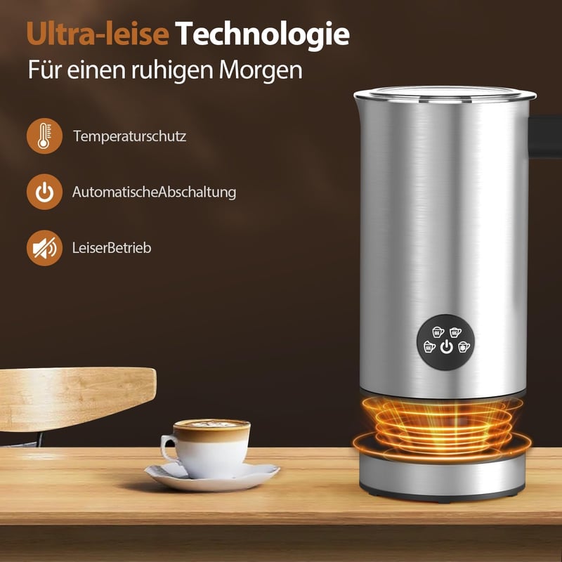 HSSNS Elektromos Tejhabosító Rozsdamentes Acél Forró és Hideg Tejhez