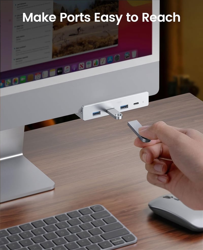 Hsthe Sea Alumínium USB Hub 3 Port SD TF Kártyaolvasó