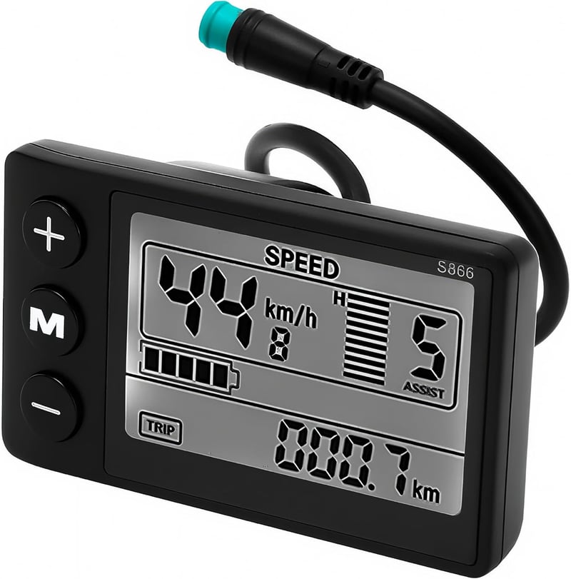 Hsthe Sea E-Bike LCD Kijelző 24V 36V 48V Vízálló Vezérlőpanel Elektromos Kerékpárhoz