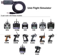 Hsthe Sea USB adapter kábel drón távirányítóhoz FS-i6 FS-i4 FS-TH9X FS-T6 FS-T4B FS-GT3 FS-GT2 4