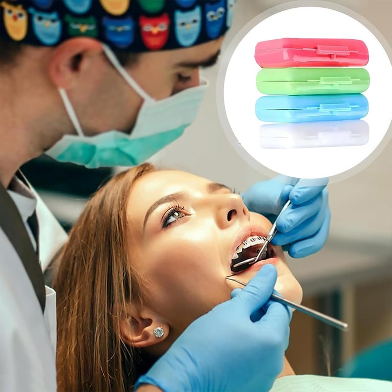 HSYTEK 4 doboz fogszabályzó konzol viasz csíkok 20 db, orthodontiai wax a dörzsölés és fájdalom enyhítésére