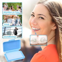 HSYTEK 4 doboz fogszabályzó konzol viasz csíkok 20 db, orthodontiai wax a dörzsölés és fájdalom enyhítésére 6