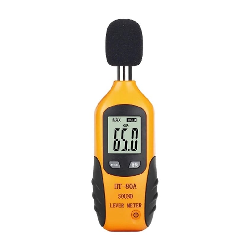 HT-80A Digitális Hangszintmérő Decibelmérő 30-130 dB Zajmérő Készülék Kettős Mérési Tartomány