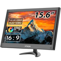 HTNZIR 15,6" Prijenosni Monitor Full HD 1920x1080 Rezolucije, 99% sRGB, Ugrađeni Zvučnici, HDMI/VGA/BNC/AV/USB Priključci, VESA 2