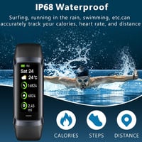 HTTWCOD Fitness Tracker Smartwatch 1.10" Szívritmus Vérnyomás Monitor IP68 Vízálló 3