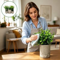 HuaCommerce 5 ks umelých rastlín na dekoráciu – mini umelé rastliny (agáve, aloe, svokrin jazyk) – obývačka, spálňa, kúpeľňa, kuchyňa, kancelária 6