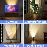 HUAEU LED podna lampa 6W GU10 usmjerena prema gore, unutarnja, crna, topla bijela 3000K, 500 lm — žarulja nedostaje (stanje: vidi 2. sliku) 7