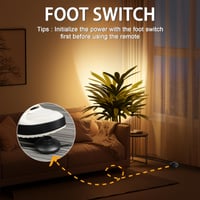 HUAEU LED podna lampa 6W GU10 usmjerena prema gore, unutarnja, crna, topla bijela 3000K, 500 lm — žarulja nedostaje (stanje: vidi 2. sliku) 9