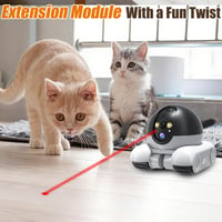 HUAJUN 1080P duálna robotická kamera pre domácich miláčikov, WiFi pohybujúca sa kamera s automatickou obchôdzkou, obojsmerným zvukom a nočným videním 5