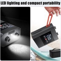 HUAJUN 12000 mAh elektromos pumpa 6 fúvókával, SUP táblához, kajak és matrac felfújásához 6