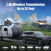 Cameră marșarier solară HUAJUN, WiFi wireless, 1080P, vedere nocturnă, cu baterie de 9600mAh și bază magnetică, pentru camioane, rulote și autoutilitare 2