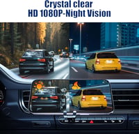 Cameră marșarier solară HUAJUN, WiFi wireless, 1080P, vedere nocturnă, cu baterie de 9600mAh și bază magnetică, pentru camioane, rulote și autoutilitare 4