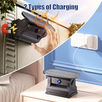 Cameră marșarier solară HUAJUN, WiFi wireless, 1080P, vedere nocturnă, cu baterie de 9600mAh și bază magnetică, pentru camioane, rulote și autoutilitare 8
