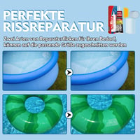 Kit de reparații pentru piscină HuakChai pentru ajutor rapid, petic din folie PVC rezistentă împotriva scurgerilor de apă, adeziv impermeabil pentru saltele și bărci gonflabile 4