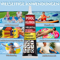 Kit de reparații pentru piscină HuakChai pentru ajutor rapid, petic din folie PVC rezistentă împotriva scurgerilor de apă, adeziv impermeabil pentru saltele și bărci gonflabile 5