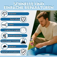 Kit de reparații pentru piscină HuakChai pentru ajutor rapid, petic din folie PVC rezistentă împotriva scurgerilor de apă, adeziv impermeabil pentru saltele și bărci gonflabile 6