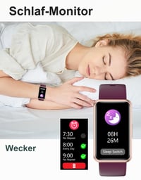 Inteligentné hodinky HUAKUA s krokomerom, bez Bluetooth a aplikácie, fitness hodinky s 1,47-palcovým dotykovým displejom, počítadlo kalórií, monitor spánku, vodotesnosť IP68, stopky 5