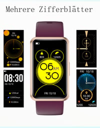 Inteligentné hodinky HUAKUA s krokomerom, bez Bluetooth a aplikácie, fitness hodinky s 1,47-palcovým dotykovým displejom, počítadlo kalórií, monitor spánku, vodotesnosť IP68, stopky 6