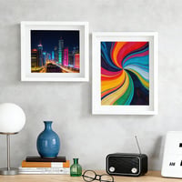 Huamirra Hlboký rám na obrazy 40x50 cm, 3 cm hlboký rám na objekty s priehľadnou akrylovou doskou, na DIY umelecké diela, obdĺžnikový rám z bieleho dreva 5