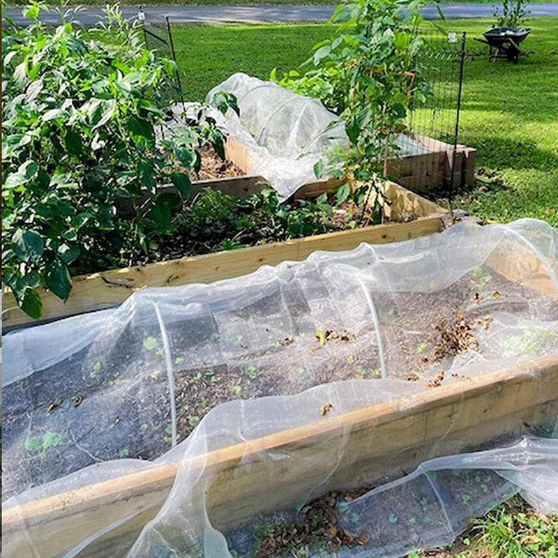HuaMuDM 43 cm-es üvegházi ív, kerti alagút, polytunnel ív, emelt ágyhoz