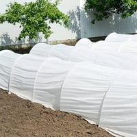 HuaMuDM 43 cm-es üvegházi ív, kerti alagút, polytunnel ív, emelt ágyhoz 8