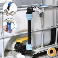 HuaMuDM IBC tartály csap S60 x 6 3/4 hüvelyk esővíz tank kifolyó csatlakozó 7
