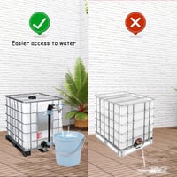 HuaMuDM IBC tartály csap S60 x 6 3/4 hüvelyk esővíz tank kifolyó csatlakozó 6