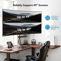 HUANUO 2 monitoros függőleges stackelhető VESA monitorállvány 13-49 col ultrawide kijelzőkhöz 18 kg terhelés 75x75 100x100 gaming 2