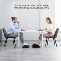 Suport pentru picioare reglabil HUANUO cu 2 niveluri, suport antiderapant pentru birou, acasă și călătorii 3