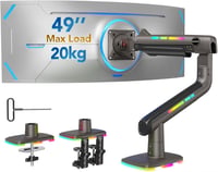 HUANUO RGB Monitor tartó ultrawide 49" kijelzőhöz, 20kg terhelhetőség 1