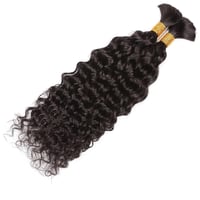 Huarisi 100% Természetes Hullámos Emberi Haj 14 Inch - 100g Göndör Fonóhaj Boho Fonáshoz - 2 Csomag Feldolgozatlan Hajhosszabbítás 2