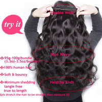 Huarisi 10A Body Wave 28" Brazíliai Remy Hajhosszabbítás 100g Fekete Nőknek 2