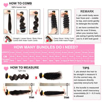 Huarisi 10A Body Wave 28" Brazíliai Remy Hajhosszabbítás 100g Fekete Nőknek 8