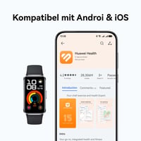 Inteligentné hodinky HUAWEI Band 10 čierne – tenké polymérové puzdro, analýza spánku, sledovanie fitness, rýchle nabíjanie, kompatibilné s Androidom a iOS 9