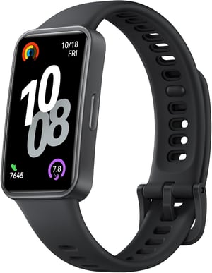 HUAWEI Band 10 pametni sat crni - tanko polimerno kućište, analiza spavanja, praćenje fitnessa, brzo punjenje, kompatibilan s Android i iOS sustavima