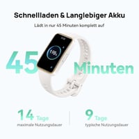 Inteligentné hodinky HUAWEI Band 9 s čiernym fluoroelastomérovým remienkom, Bluetooth, iOS a Android, 14-dňová výdrž batérie, sledovanie spánku TruSleep 4.0, 100 tréningových režimov 6