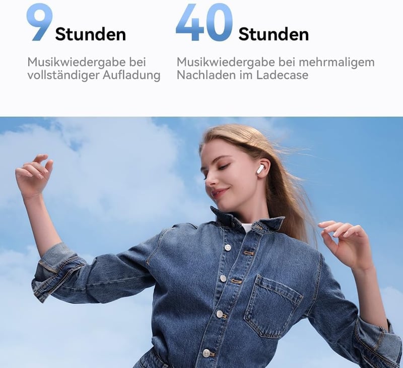 HUAWEI FreeBuds SE 2 vezeték nélküli fülhallgató, 40 órás akkumulátor, vízálló - Ceramic White