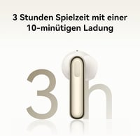 Bezdrôtové slúchadlá HUAWEI FreeBuds SE 3, Bluetooth 5.4, béžová – 42-hodinová výdrž batérie, IP54, 10-minútové rýchlonabíjanie, ľahké a kompaktné 5
