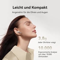 Bezdrôtové slúchadlá HUAWEI FreeBuds SE 3, Bluetooth 5.4, béžová – 42-hodinová výdrž batérie, IP54, 10-minútové rýchlonabíjanie, ľahké a kompaktné 4