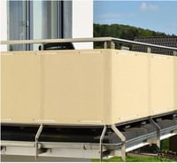 HUAXIQUE Balkonprivátsz szürke 80x1000cm szélvédő takaró 100% fedettség 7