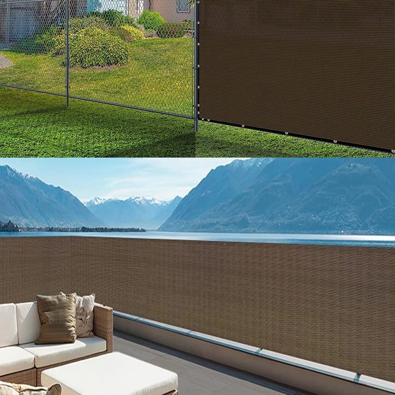 HUAXIQUE Balkonprivátsz szürke 80x1000cm szélvédő takaró 100% fedettség