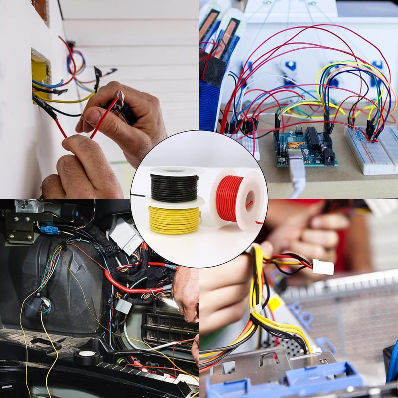 HUAZIZ 18 AWG Szilikon Vezeték Készlet 6 Szín 30m Réz Drót DIY RC Modell