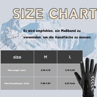 Hubbmx Fekete érintőképernyős vízálló téli kesztyű férfiaknak és nőknek, csúszásgátlós szélálló sport kerékpár futás síeléshez 3