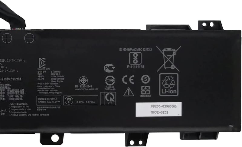 HUBEI 90Wh Laptop Akkumulátor ASUS ROG Zephyrus Duo 15 GX550 TUF Gaming A15 FA506 Sorozat